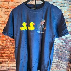 Top Gun Rubber Duck Graphic T Shirt Navy Blue 80sTees Movie Tee Adult Large